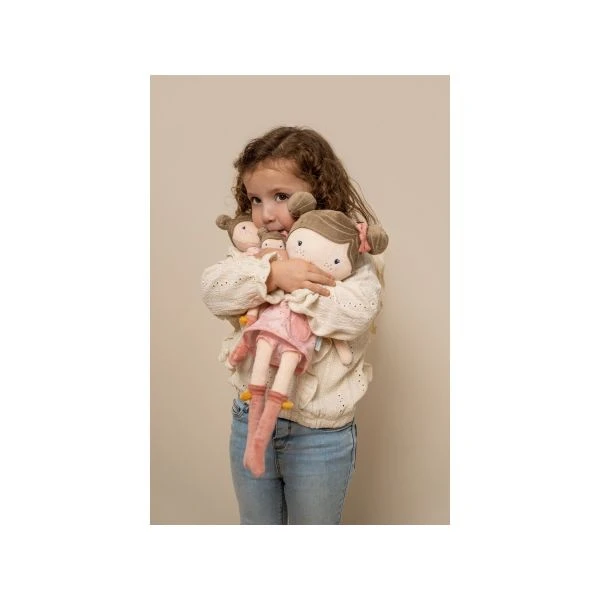 Little Dutch Little Pink Flowers Kuschelpuppe - Rosa - 50 Cm