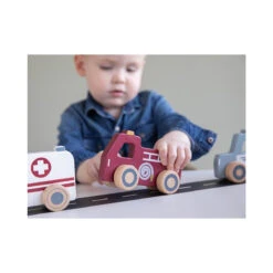 Little Dutch 3 Einsatzfahrzeuge Aus Holz