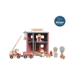 Little Dutch Feuerwehrhaus Aus Holz - Ergänzung Eisenbahn -Little Dutch little dutch feuerwehrhaus aus holz ergaenzung eisenbahn