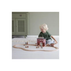 Little Dutch -Little Dutch little dutch feuerwehrhaus aus holz ergaenzung eisenbahn2
