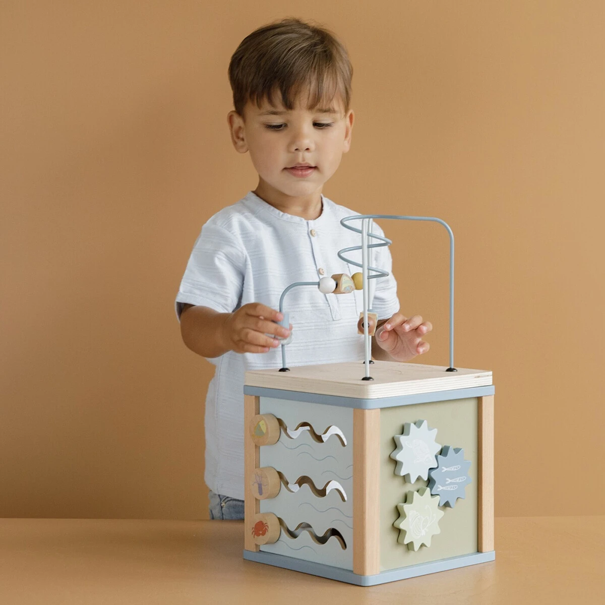 Little Dutch Holz-Motorikwürfel Ocean 4 Little Dutch Holz-Motorikwürfel Ocean – Bild 2