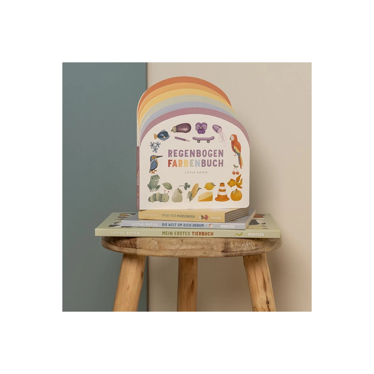 Little Dutch Regenbogen Farbenbuch 4 Little Dutch Regenbogen Farbenbuch – Bild 2