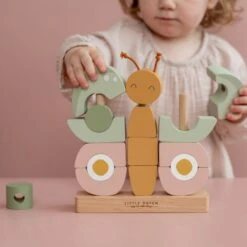 Little Dutch Stapel-Schmetterling FSC -Little Dutch little dutch flowers butterflies stapelaar 5 57d4