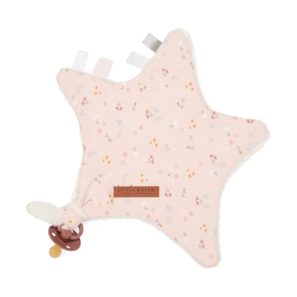 Little Dutch Little Pink Flowers Schmusetuch Dunkelrosa 4 Little Dutch Little Pink Flowers Schmusetuch Dunkelrosa – Bild 2
